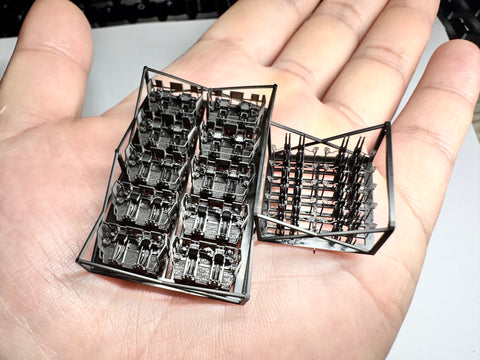 MUYI Model XZ350014 1/350 Bofors 40mm Quadruple-Barrel Gun (Late-Type) – Ultra-Precise 3D-Printed Kit (Set of 10)
