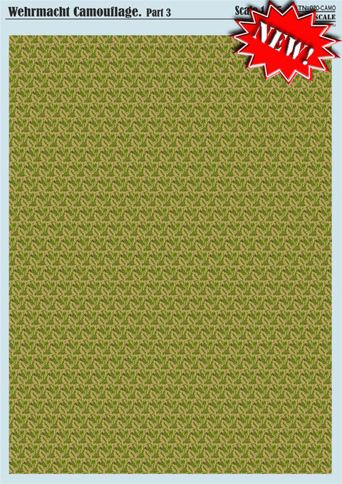Print Scale 020-camo 1/35 Wehrmacht Camouflage Pattern Part 3 020-camo 1/35