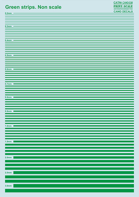 Print Scale 038-camo Non Slace Green Strips Camouflage 038 Non Scale