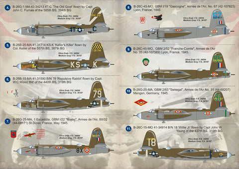Print Scale 144-007 1/144 Martin B-26 Marauder 144-007 Scale 1/144