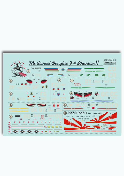 Print Scale 144-010 1/144 McDonnell Douglas F-4 Phantom II 144-010 Scale 1/144