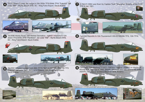 Print Scale 144-011 1/144 Fairchild Republic A-10A Thunderbolt II “Desert Storm” 144-011 Scale 1/144