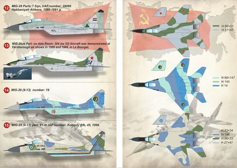 Print Scale 144-012 1/144 MiG-29 Fulcrum 144-012 Scale 1/72