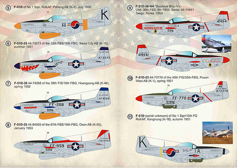 Print Scale 144-022 1/144 F-51 Mustang. Units of the Korean War 144-022 Scale 1/144