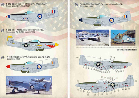 Print Scale 144-022 1/144 F-51 Mustang. Units of the Korean War 144-022 Scale 1/144