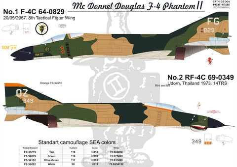 Print Scale 32-004 1/32 F-4 Phantom ll 32-004 Part 1 Scale 1/32