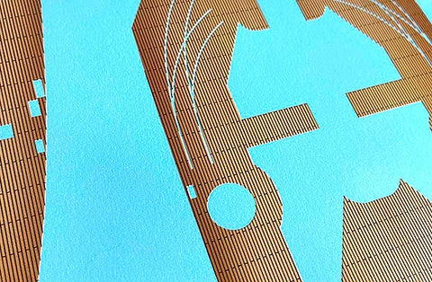 Print Scale 3D350-001 1/350 3D printed wooden decks for Hobby Boss “Dunkerque”