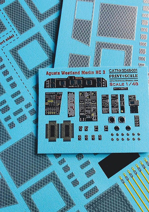Print Scale 3D48-001 1/48 Agusta Westland Merlin HC.3 Instrument Panel 3D48-001 Scale 1/48