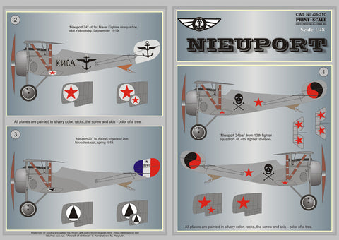 Print Scale 48-010 1/48 Nieuport Part 1