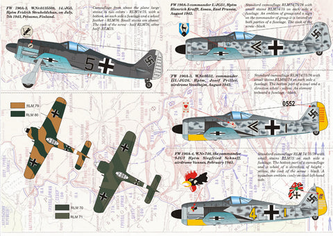 Print Scale 48-015 1/48 Focke-Wulf Fw 190 A-2–A-9 48-015 Scale 1/48