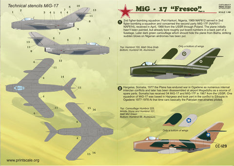 Print Scale 48-017 1/48 MIG-17 Fresco Part 2