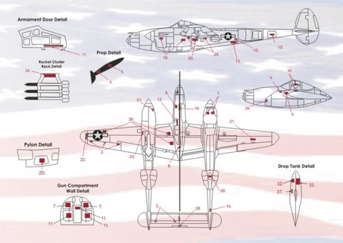 Print Scale 48-036 1/48 P-38 Lightning Part 1