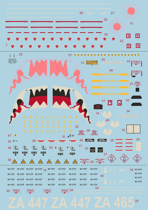 Print Scale 48-040 1/48 Panavia Tornado Part 1 The complete set 2,5 leaf