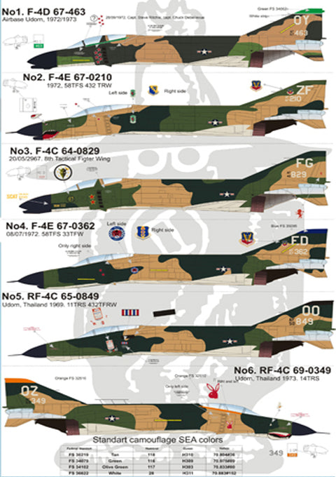 Print Scale 48-045  1/48 F-4 Phantom II in Viet Nam war