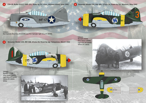Print Scale 48-075 1/48 Brewster F2A Buffalo l