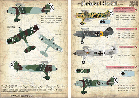 Print Scale 48-093 1/48 Heinkel He-51 Part 2