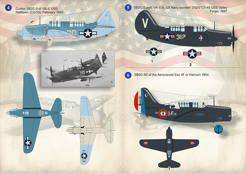 Print Scale 48-137 1/48 Curtiss SB2C Helldiver The complete set 1,5 leaf