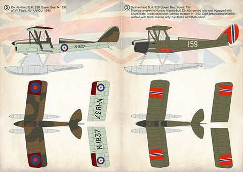 Print Scale 48-183 1/48 De Havilland D.H.82b Queen Bee