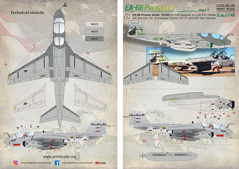 Print Scale 48-193 1/48 EA-6B Prowler Part 1