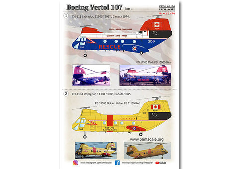 Print Scale 48-194 1/48 Boeing-Vertol 107 Part 1