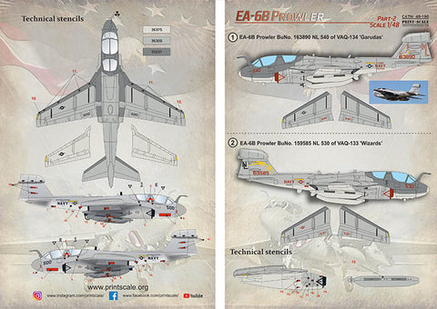 Print Scale 48-196 1/48 EA-6 Prowler Part 2