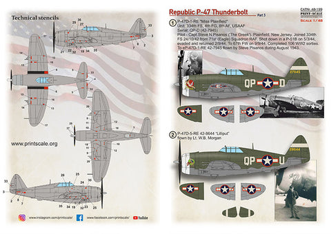Print Scale 48-199 1/48 Republic P-47 D Part 3
