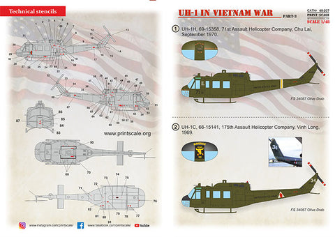 Print Scale 48-207 1/48 UH-1 in Viet Nam War  Part 3