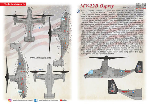 Print Scale 48-213 1/48 MV-22B Osprey Part 1