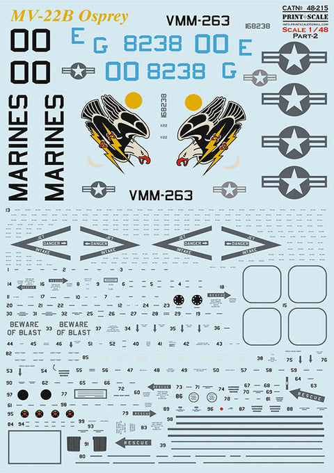 Print Scale 48-215 1/48 MV-22B Osprey Part 2