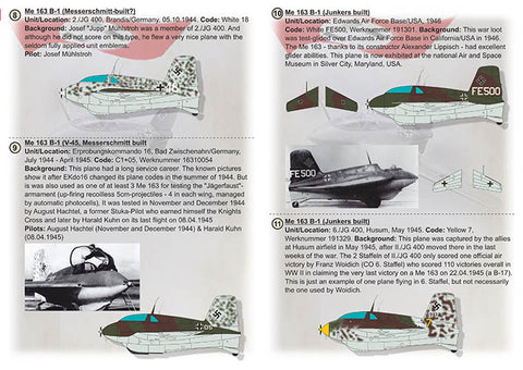 Print Scale 48-216 1/48 Messerschmitt ME-163 B Komet
