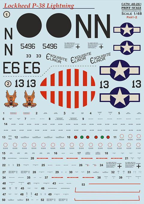 Print Scale 48-261 1/48 P-38 Lightning in Bare Metal  Part 2