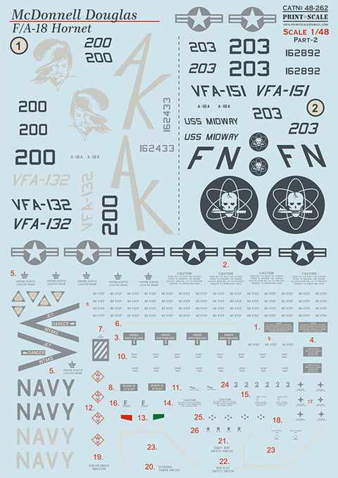 Print Scale 48-262 1/48 Hornet FA-18A Part 2