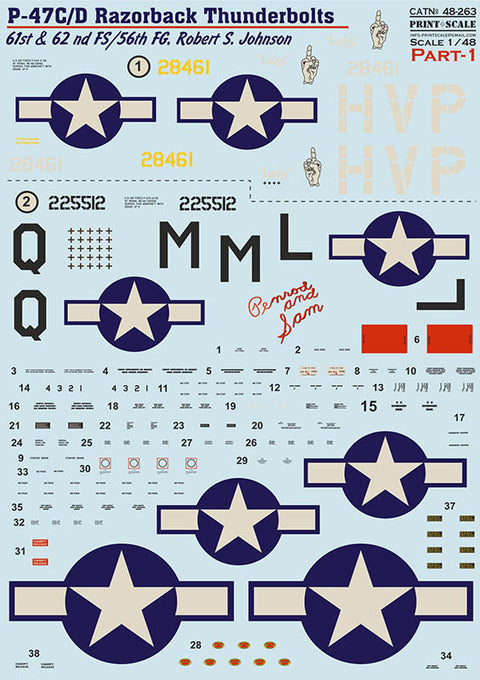 Print Scale 48-263 1/48 P-47 C/D Razorback Robert S. Jonson  Part 1 - dd941648-7590-4b98-b3eb-83710395fc19