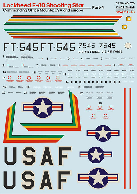 Print Scale 48-270 1/48 Lockheed F-80 Shooting Star Part 4