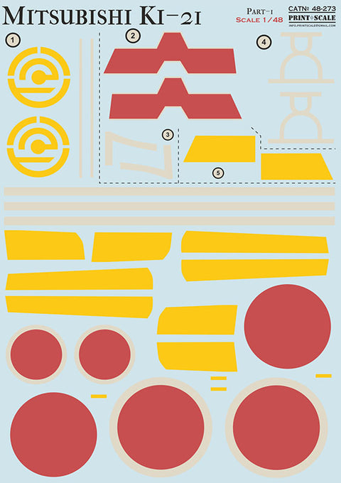 Print Scale 48-273 1/48 Mitsubishi Ki-21 Part 1 - eff7ad35-534d-4b79-bf99-a8a038d88624