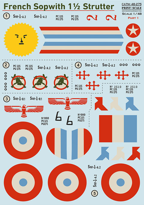 Print Scale 48-275 1/48 Sopwith 1½ Strutter decals Part 1 - 0141c56b-5748-405c-acee-ddf883ffe394