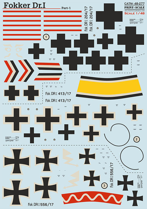 Print Scale 48-277 1/48 Fokker Dr I  Part 1 - 0437b646-7507-4f22-9f96-5a34cbde92c2