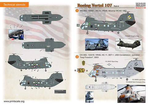 Print Scale 48-296 1/48 Boeing-Vertol 107. Part 4