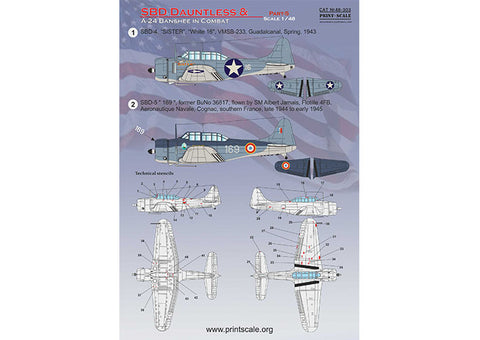 Print Scale 48-303 1/48 SBD Dauntless & A-24 Banshee in Combat Part 5 48-303 Scale 1/48 - 1_84c5556e-21dd-4e6c-b6c8-0b7a296d1cf3