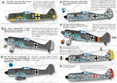 Print Scale 72-002 1/72 Focke-Wulf FW 190 A2-A9 72-002 Scale 1/72