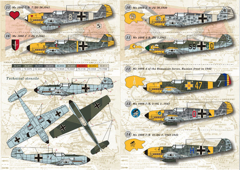 Print Scale 72-021 1/72 Messershmit Me-109 E
