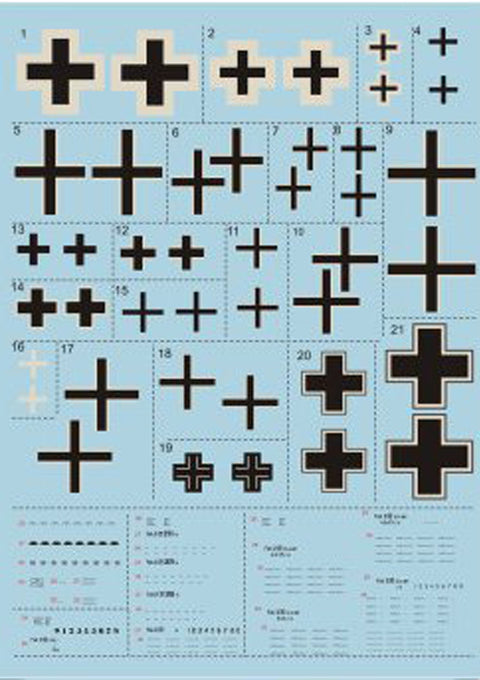 Print Scale 72-024 1/72 Fokker D VII Part 1 The complete set 4 leaf