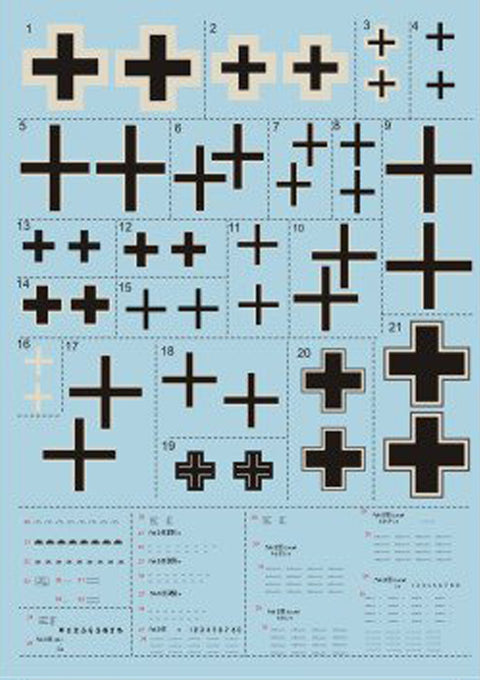Print Scale 72-025 1/72 Fokker D VII Part 2 The complete set 3 leaf
