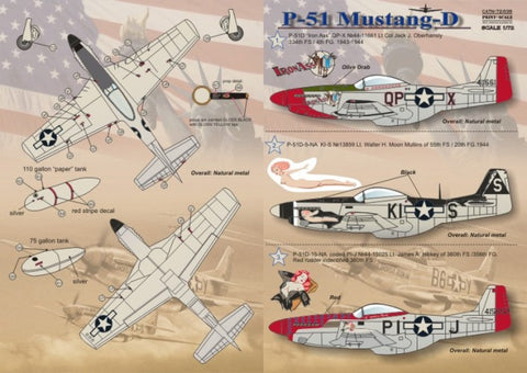 Print Scale 72-039 1/72 P-51 Mustang-D Nose Art & Markings 72-039 1/72