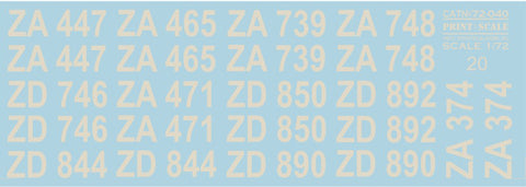 Print Scale 72-040 1/72 Panavia Tornado