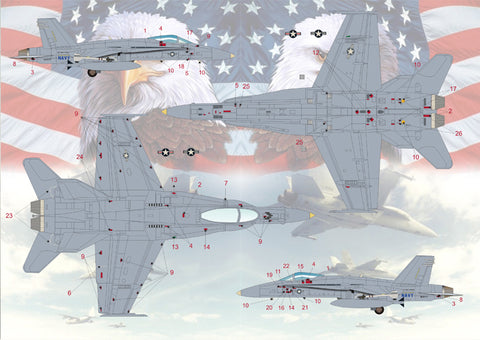 Print Scale 72-044 1/72 F-18 Hornet Part 1