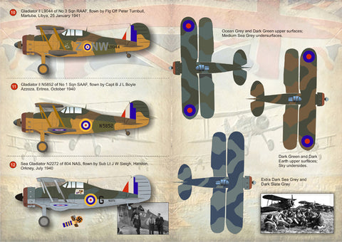 Print Scale 72-062 1/72 Gloster Gladiator Mk.I / Mk.II RAF & FAA Part 1 72-062 1/72