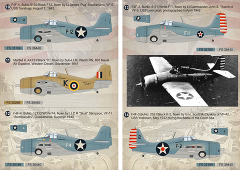 Print Scale 72-066 1/72 Wildcat and Martlet Aces