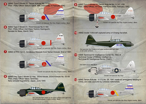 Print Scale 72-068 1/72 Mitsubishi A6M Zero 72-068 Scale 1/72