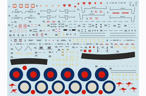 Print Scale 72-069 1/72 Fairey Gannet  The complete set 1,5 leaf